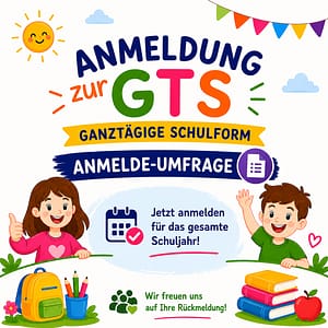 Grafik: Anmeldung zur ganztägigen Schulform (GTS)
